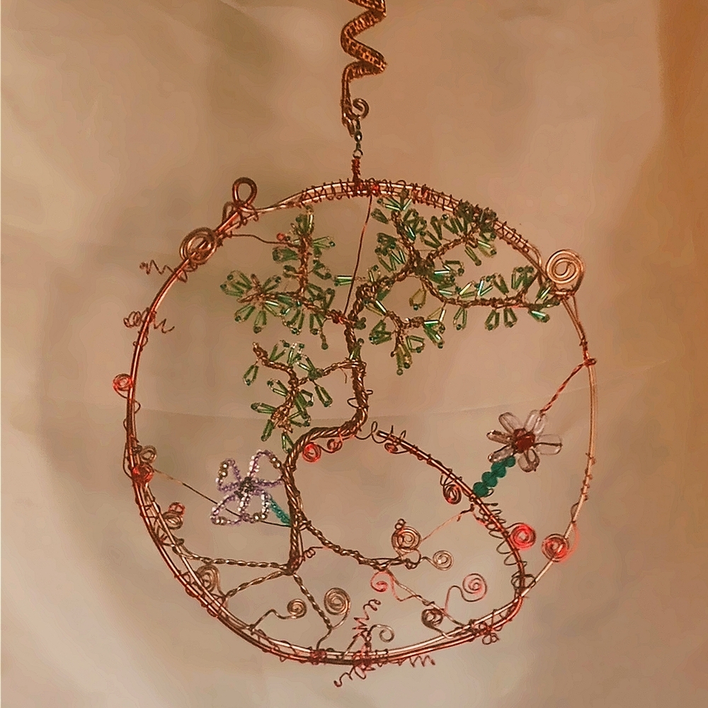 Hand Crafted Copper Sun Catcher - Picture 4 of 4